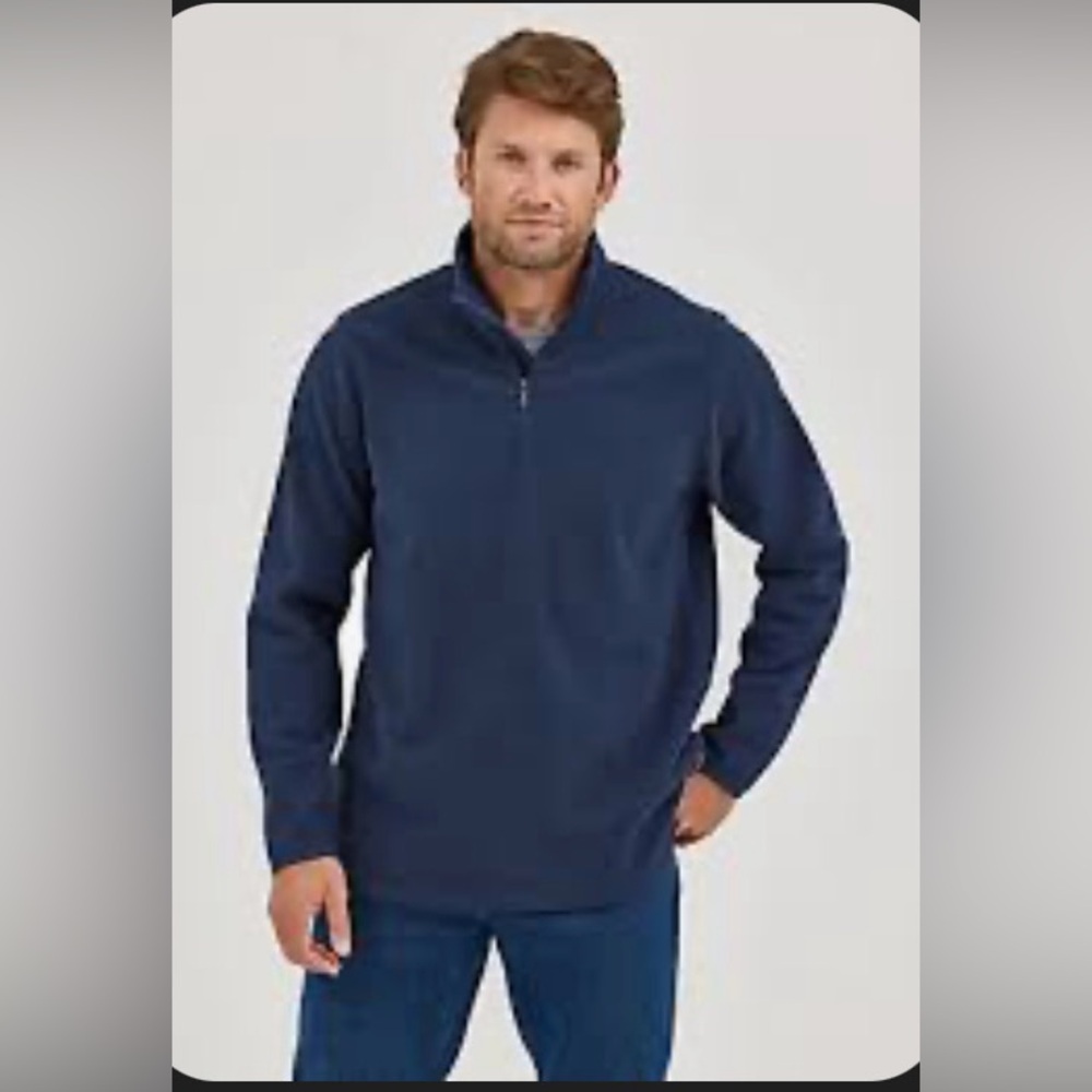 Wrangler Authentics Men’s Quarter Zip Pullover - EUC
